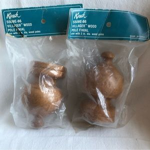 Kirsch Villager Wood Pole Finials